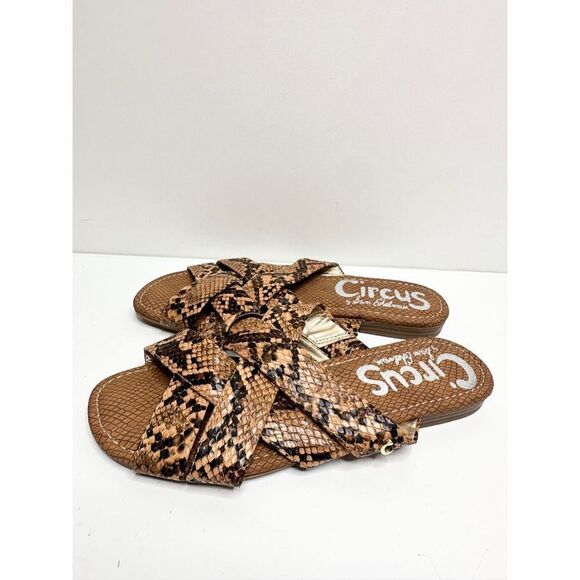 Sam Edelman Sandals Womens Size 6‎ Snakeskin Circus Burnett Slip On Shoes - Picture 4 of 8